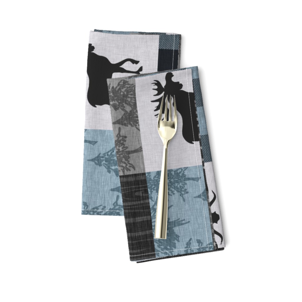 Adventure Awaits Quilt- Blue, Black And Grey - ROTATED