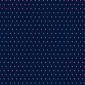 Polka Dots #6- Orchid on Navy