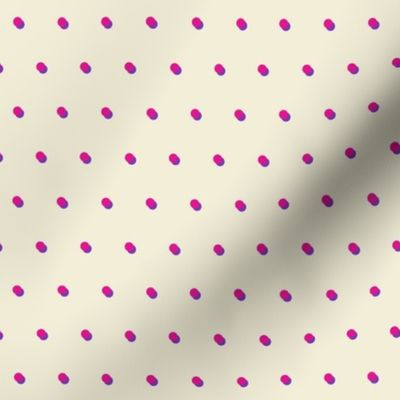 Polka Dots in Fuschia & Lavender