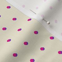 Polka Dots in Fuschia & Lavender