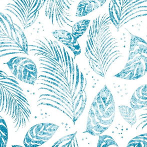 Windward Batik Teal on White 150L