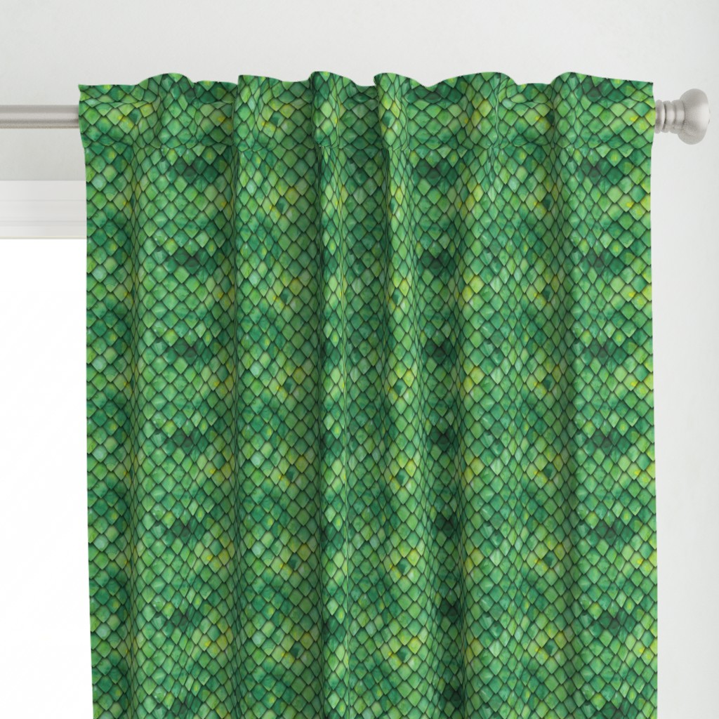 dragon scales - green