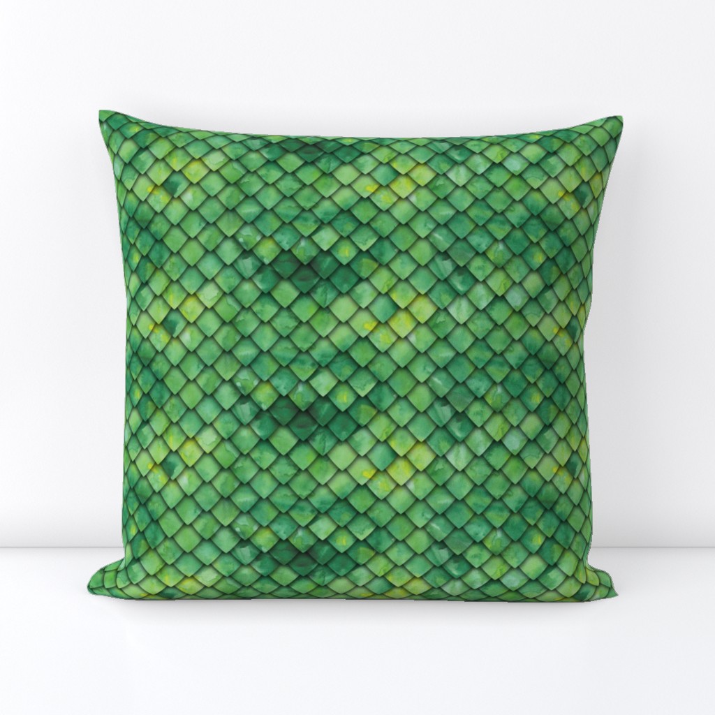 dragon scales - green