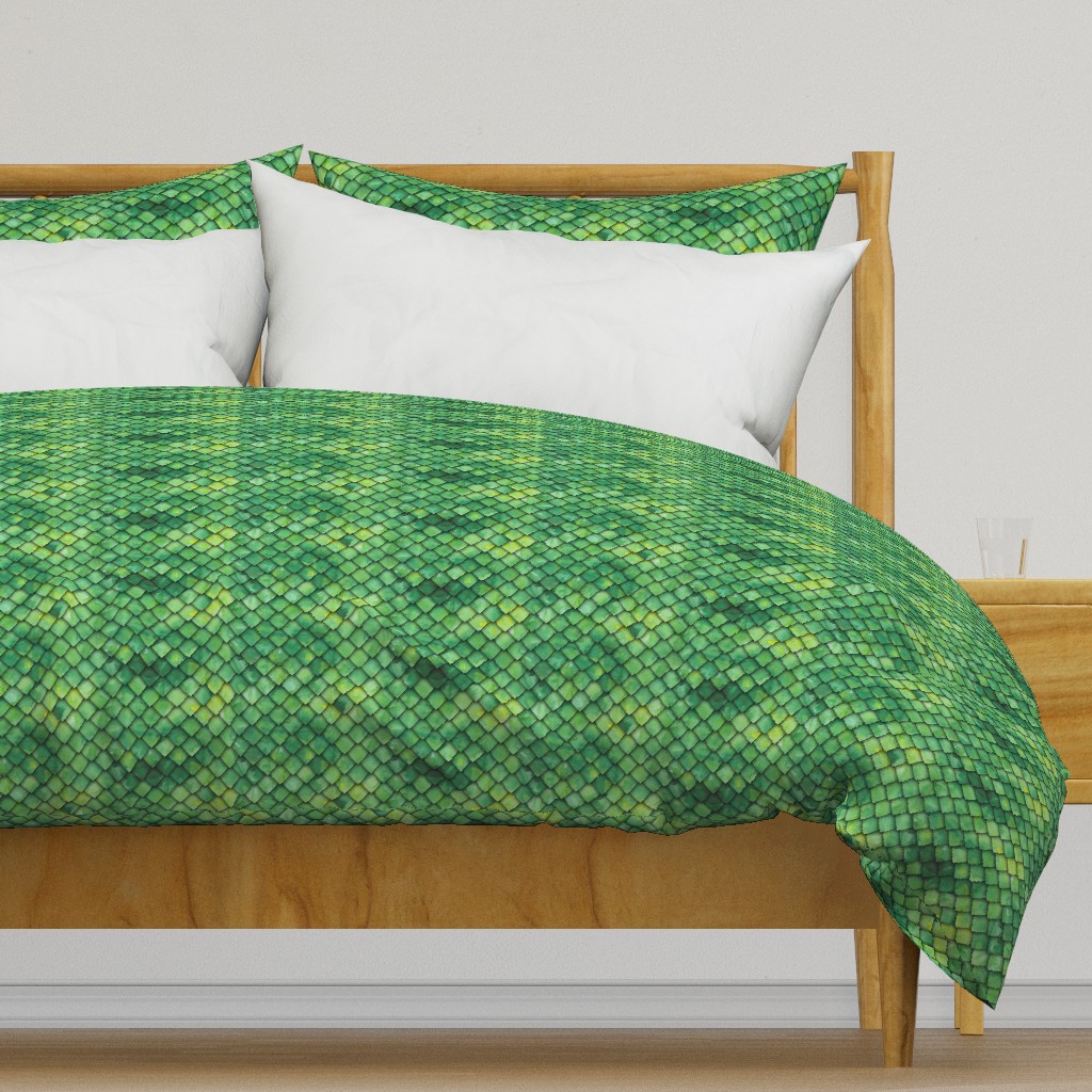 dragon scales - green