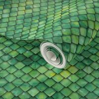 dragon scales - green
