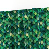 dragon scales - green multi