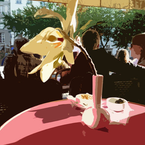 Afternoon at the cafe, Paris