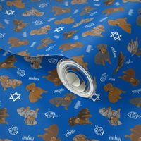 Tiny Wirehaired Dachshunds - Hanukkah