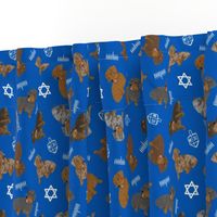 Tiny Wirehaired Dachshunds - Hanukkah