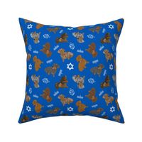 Tiny Wirehaired Dachshunds - Hanukkah