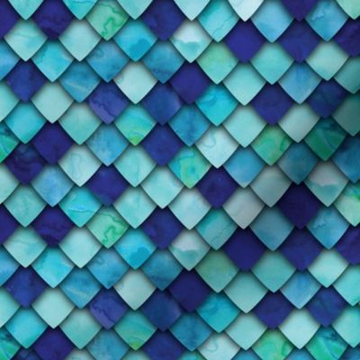 dragon scales - blue