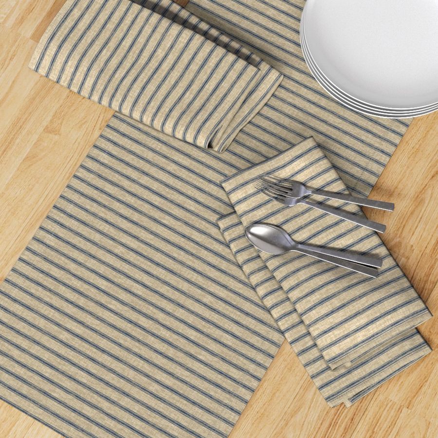 Weathered Ticking Stripe RR - denim