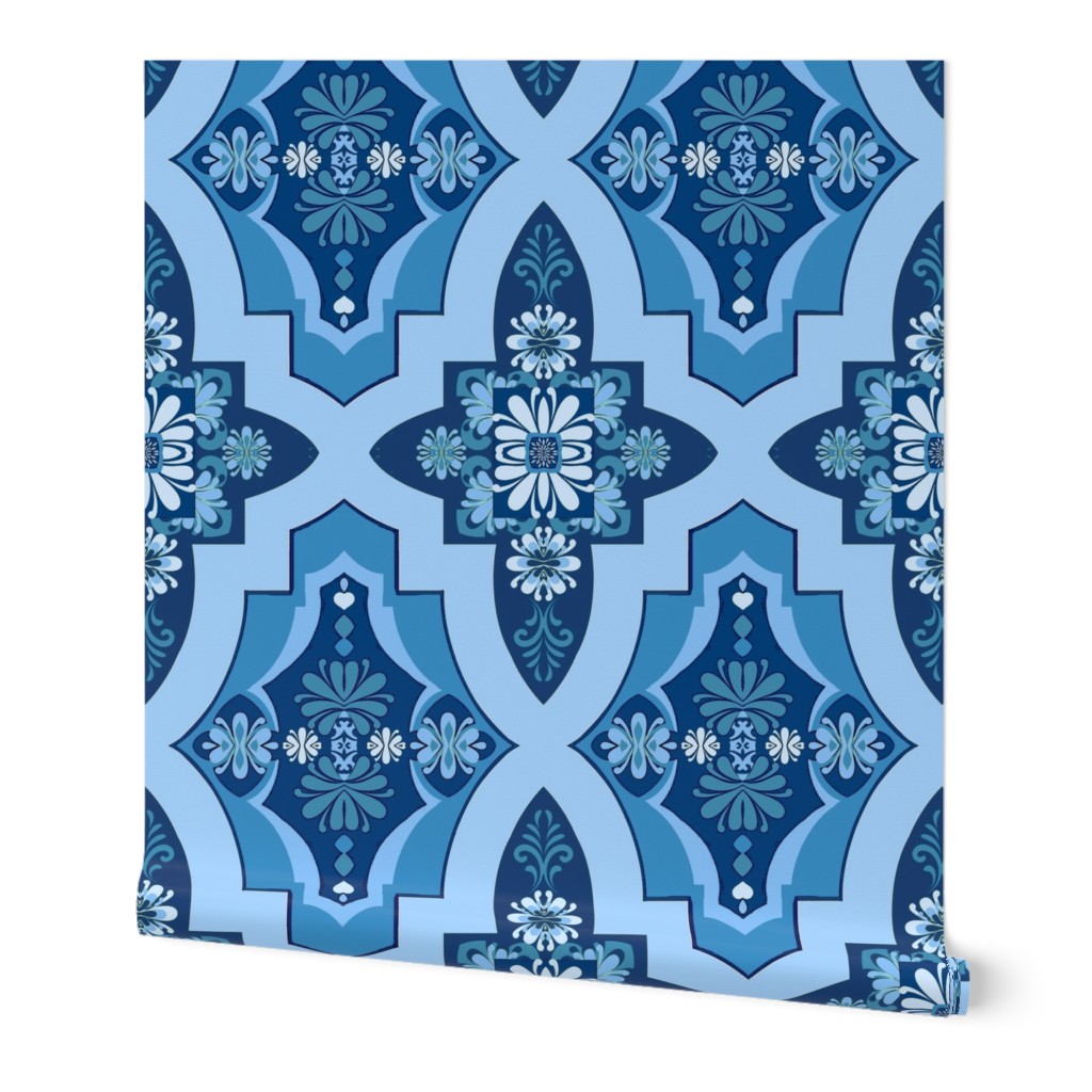 Moroccan Tile Floral  // Geometric  // Kilim Tile