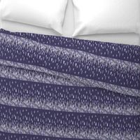 Rain Border Print in Purple and Blue