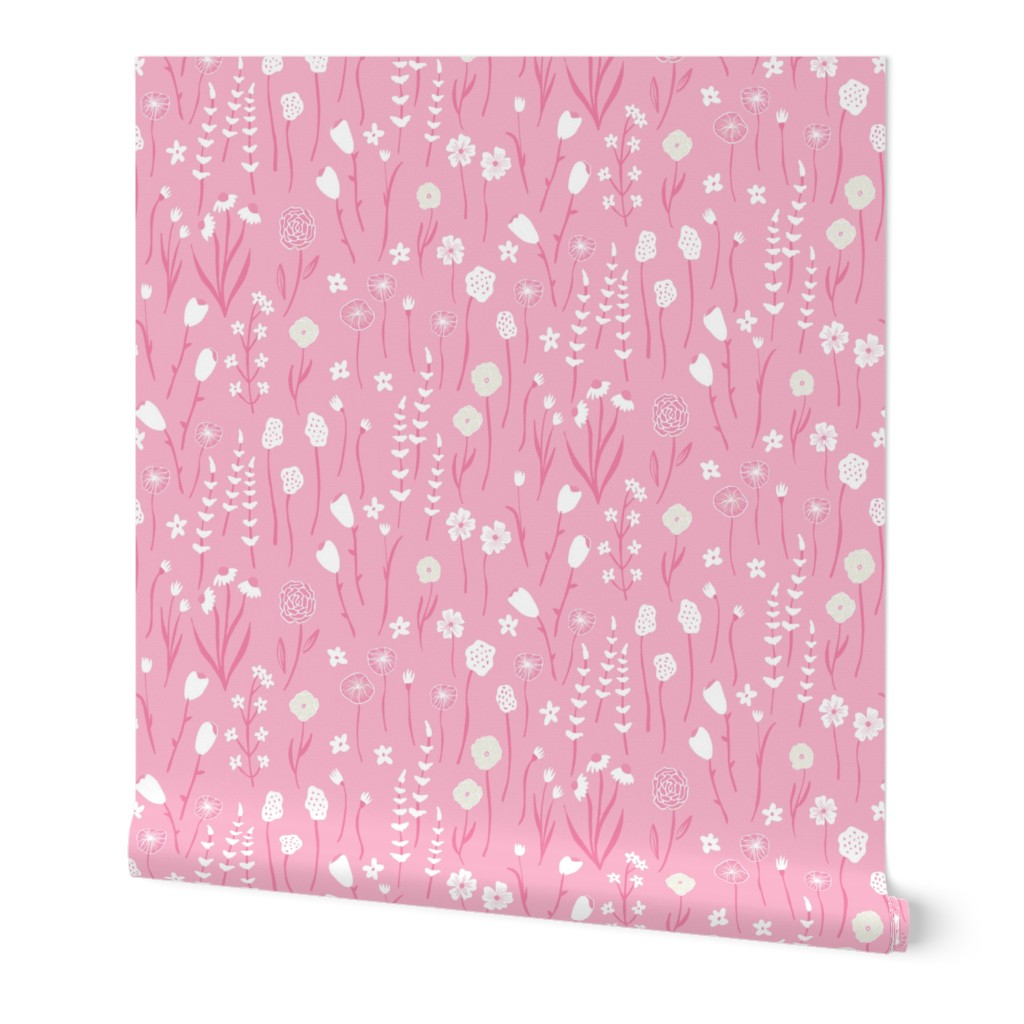 Spring Meadow - Floral Coordinate- Pink