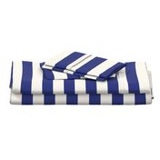 Wide stripes in Prussian Blue + Off-white by Su_G_©Su Schaefer