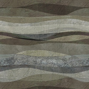 sand brown rolling waves hills