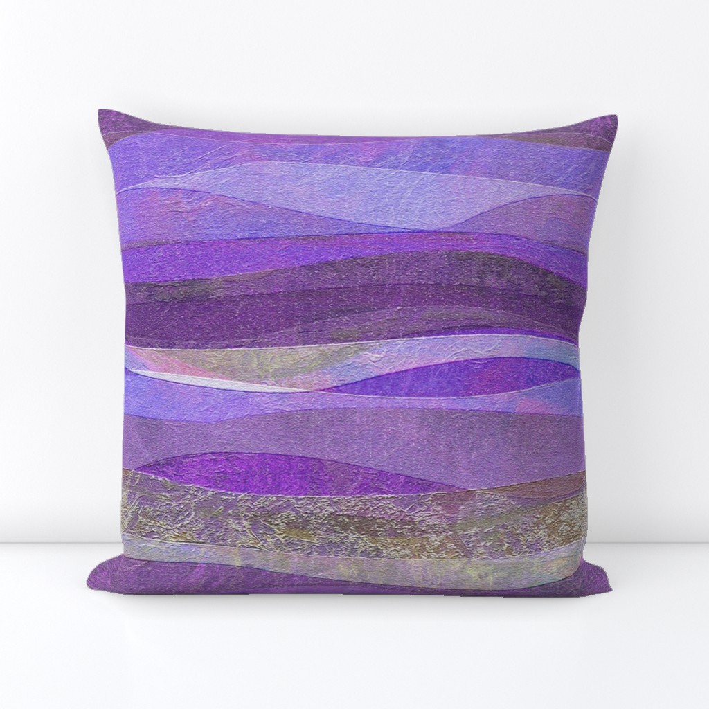 violet rolling waves hills