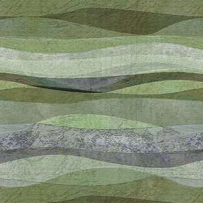 rolling sage waves hills...sage lime moss gray