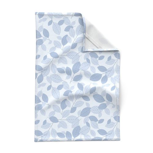 Kiss Summer Goodbye: Chambray Blue Drifting Leaves