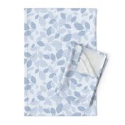 Kiss Summer Goodbye: Chambray Blue Drifting Leaves