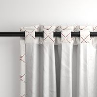 Lovely Trellis: Red & Cream