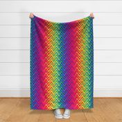 big rainbow zigzag