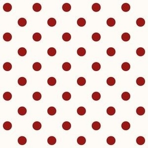 Dotty: Polka Dots Red & Cream