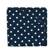 Navy and White Jumbo Dots