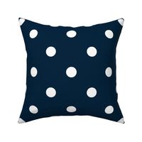 Navy and White Jumbo Dots