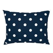 Navy and White Jumbo Dots