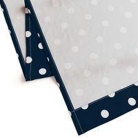 Navy and White Jumbo Dots