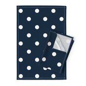 Navy and White Jumbo Dots