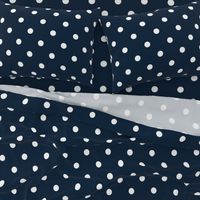 Navy and White Jumbo Dots