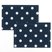 Navy and White Jumbo Dots