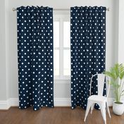 Navy and White Jumbo Dots