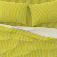 Blue Narrow Mattress Ticking on Yellow Custom Order