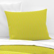 Blue Narrow Mattress Ticking on Yellow Custom Order