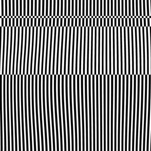 Optical black-white stripes