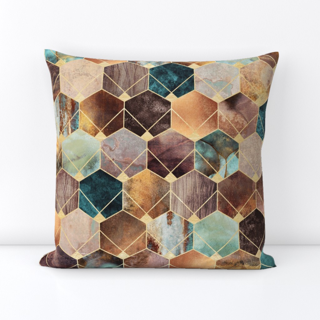 Natural Hexagons - Medium