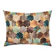 Natural Hexagons - Medium