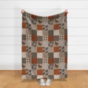 Wild Horses Patchwork - Rust, tan and brown