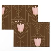 Art Deco Large Scale-Brown