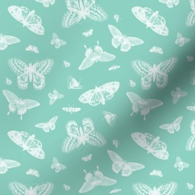 Mint Vintage Butterflies