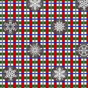 Snowflake Christmoose Plaid
