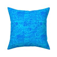 Batik Doodle in Blue