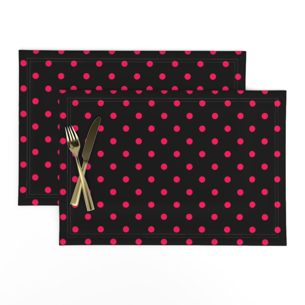 Black Licorice and Hot Pink Polka Dots