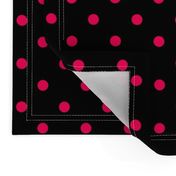 Black Licorice and Hot Pink Polka Dots