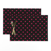 Black Licorice and Hot Pink Polka Dots