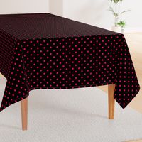 Black Licorice and Hot Pink Polka Dots